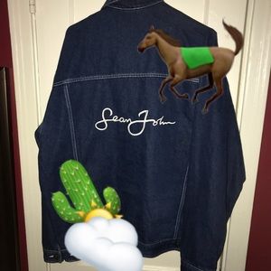 SEAN JOHN EMBROIDERED SIZE XL PERFECT DENIM